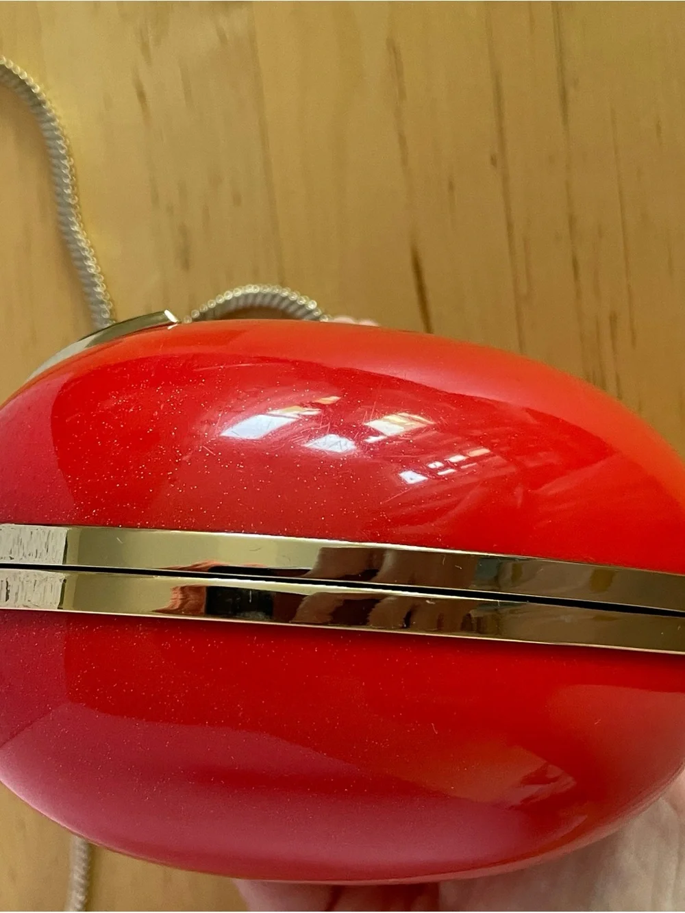 kate spade “Far From The Tree” 3D Apple Resin Clutch & Crossbody